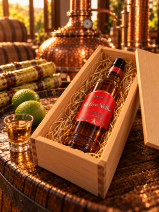 Kit Cachaça Retiro Velho com Caixa e Copo de Dose
